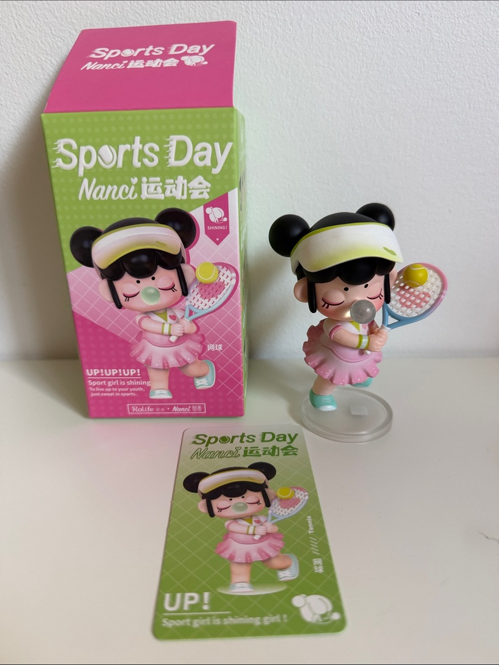 Nanci Sports Day Tennis Girl Figure - Pink